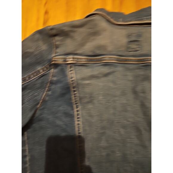 Gap Women's Blue Jeans Jacket Stretch, L Wash Denim Y2K Vintage 2009 - Picture 11 of 16